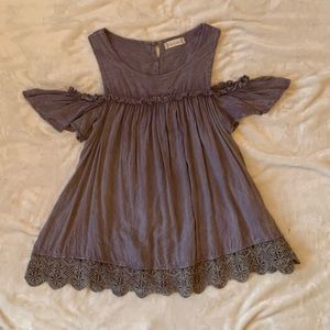 Altar’d State Small Cold Shoulder Flowy Blouse